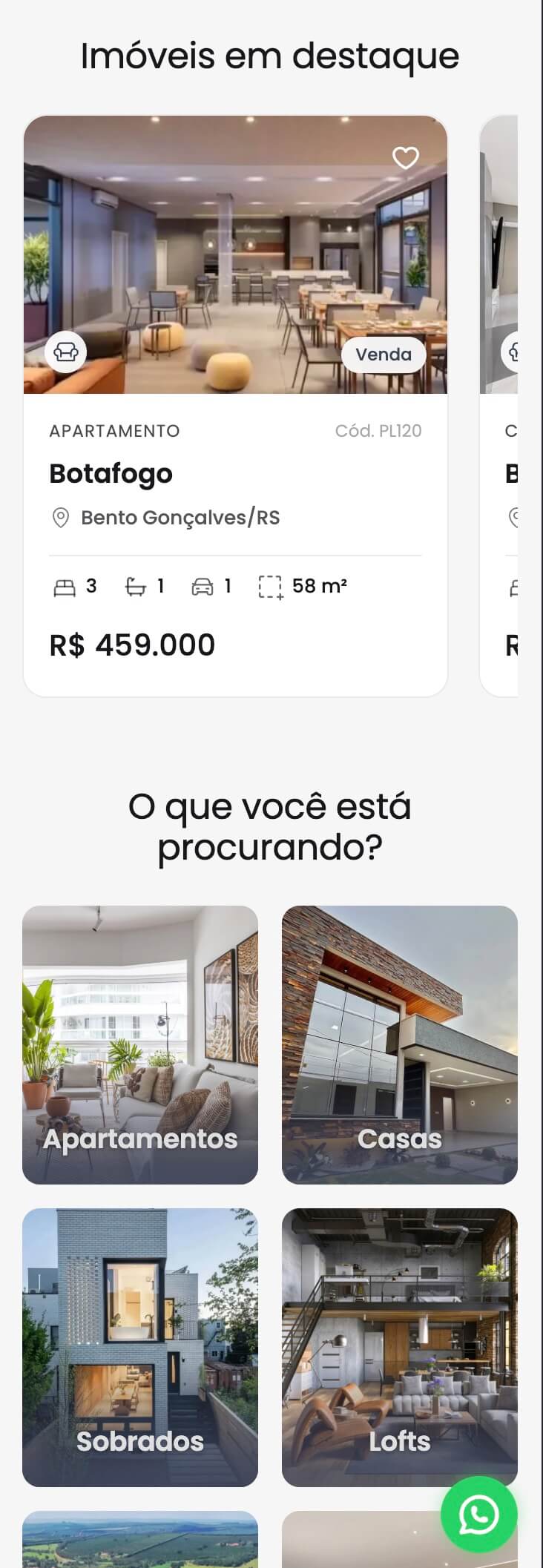 Site no celular